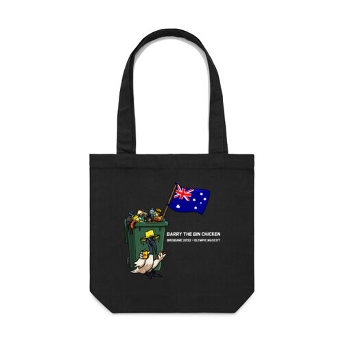 'Aussie Barry' Carry Bag White Text Thumbnail