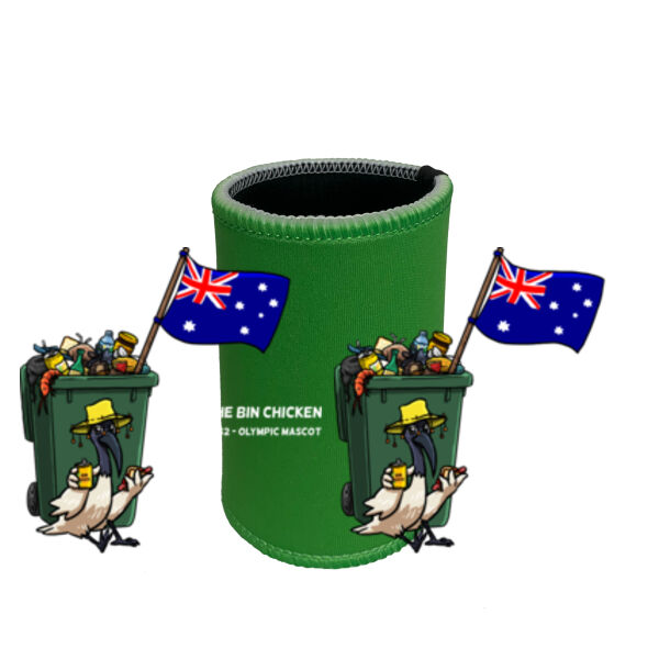 'Aussie Barry' Stubby Cooler White Text Thumbnail